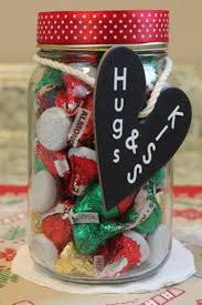 mason jar gift with hershey chocolate