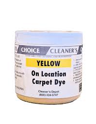 yellow carpet dye cleaner s depot