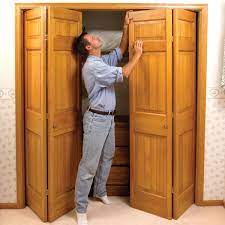 how to fix bifold closet doors diy