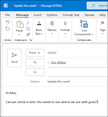 create and send email in outlook how