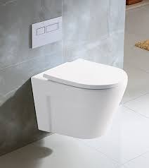 slim uf seat cover wall hung toilet bowl