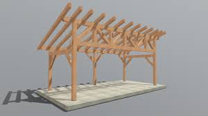 12x26 sawmill shed plan 50313 3d