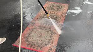 how to pressure wash a rug young