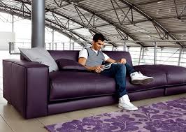 purple leather sofa by ditre italia