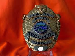 Captain Alaska State Troopers Feb Badge State Police
