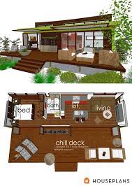Modern Style House Plan 1 Beds 1
