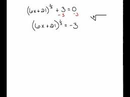 Solving Radical Equations With