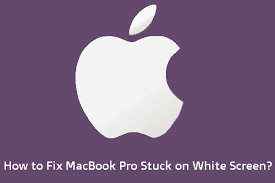 macbook pro stuck on white screen