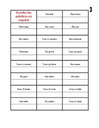 Learn French Possessive Adjectives Exercises