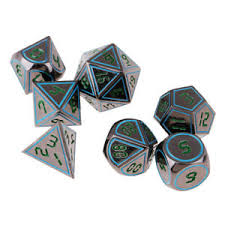 Details About 7pcs 14mm Metal Polyhedral Dice Table Game Dices Set For Dungeons Dragons E