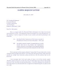 Request For Information Letter Scrumps