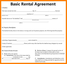 Basic Rental Lease Agreement Form Basic Rental Agreement Template