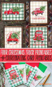 Easy website and fast delivery! Red Christmas Truck Printables I Should Be Mopping The Floor