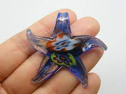 Glass Starfish Pendant Denmark