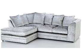 bella crushed velvet corner sofa