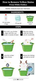 remove yellow stains from white clothes