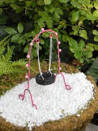 Miniature Tire Swing Fairy Garden