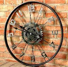 Bicycle Tire Wall Clock To For My Hubby