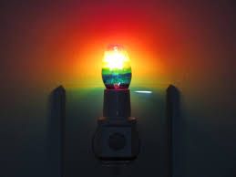 Rainbow Painted Moodlight Nightlight Bulb Fixture 4 Etsy