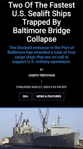 k/ - Two Of The Fastest U.S. Sealift Ships Trapped By Baltimore Bridge  Collapse - Weapons - 4chan