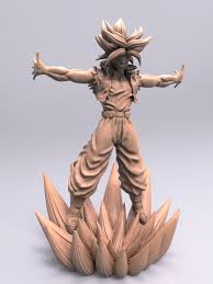 Dragon ball z 3d models for download, files in 3ds, max, c4d, maya, blend, obj, fbx with low poly, animated, rigged, game, and vr options. Trunks Dragon Ball Z For 3d Print Cgtrader