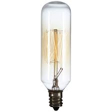 40 Watt T8 Edison Style Tube Candelabra Base Light Bulb 1t598 Lamps Plus