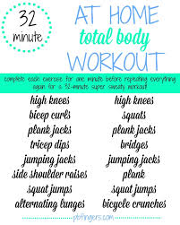 32 minute at home workout peanut