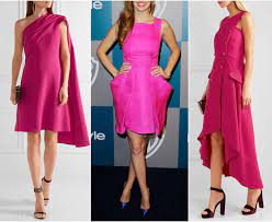 what color shoes with hot pink dress