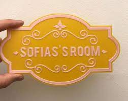 Little girls rooms signs door sign kids nameplates Kids Room Door Sign Etsy