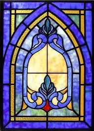 Small Gothic In Blue Stained Glass