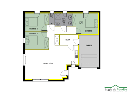 plan maison 80m2 gratuit logis de vendée