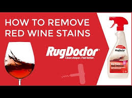 how to remove red wine stains from