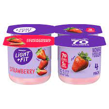 strawberry original nonfat yogurt pack