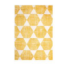 carpet sanford 2 133x190cm yellow rhomb
