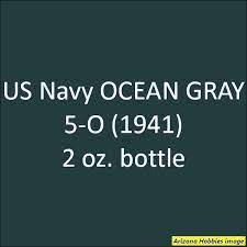 U S Navy Ocean Gray 5 O Late 1941 2