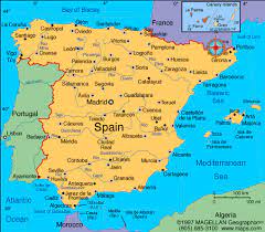 spain map regions geography facts