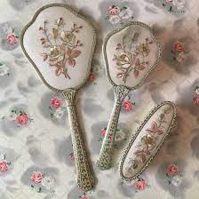 Only 1 available and it's in 1 person's cart. Circa 1950s Vanity Set Vintage Brush Set Home Living Bathroom Safarni Org