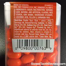 tic tac nutrition facts beware
