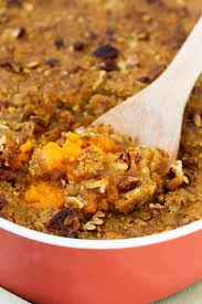 sweet potato cerole with pecan topping