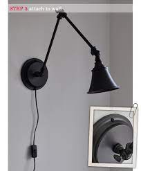 A Desk Lamp Becomes A Wall Light The
