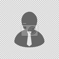 Geschäftsmann silhouette einfache isoliert icon eps 10. mann fototapete •  fototapeten Standard, gesichtslos, Gentleman | myloview.de