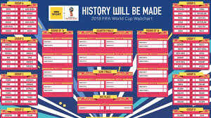 World Cup Wallchart Download Yours For Russia 2018 Bbc Sport