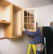 how to hang kitchen cabinets this old