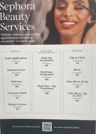 sephora beauty services one loudoun