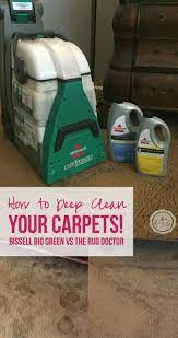 bissell big green vs the rug doctor