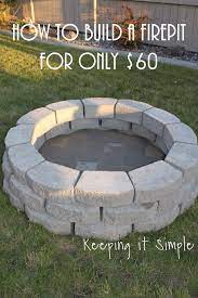Diy Outdoor Fireplace Fire Pit
