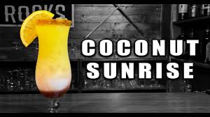 coconut sunrise malibu rum tail