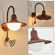 Pohei Outdoor Wall Light Rust Coloured