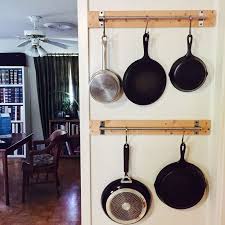 Diy Wall Hanging Pans 1x4s And Ikea