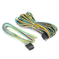 Any vehicle towing a trailer requires trailer connector wiring to safely connect the taillights, turn signals, brake lights and other necessary if your vehicle is not equipped with a working trailer wiring harness, there are a number of different solutions to provide the perfect fit for your specific vehicle. Exerauo Trailer Wiring Kit 4 Flat Trailer Wiring Harness Extension Connector 25ft 4ft Wishbond Trailer Light Kit 4 Wire Plug Connector For Utility Trailer Lights Pricepulse